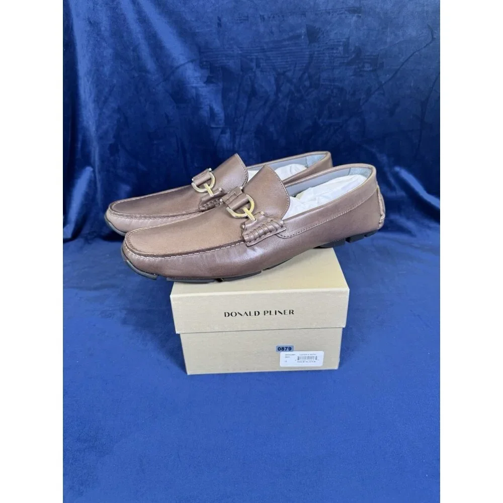 Donald Pliner Loafer With Metal Men's 12 Retail $275 0879 - Picture 2 of 6